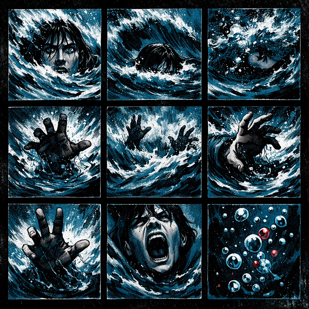 The shock of the frigid water